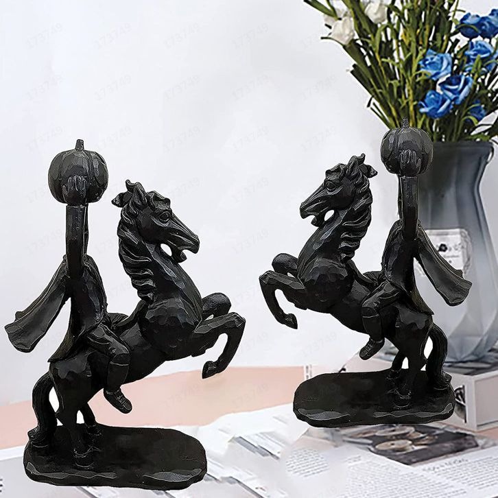 🐎Pumpkin Headless Horseman Ornament🎃