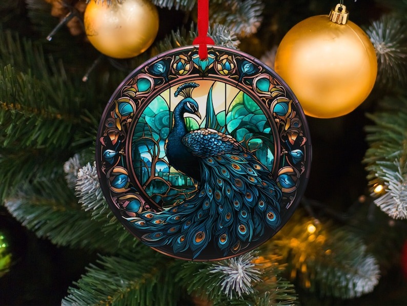 🦚Peacock Christmas Tree Decoration