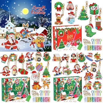 🎁Christmas DIY Diamond Painting Keychain🎄