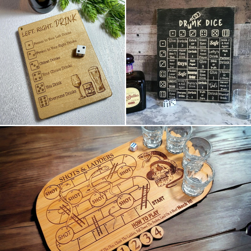 🍻Left Right Drink Drinking Game- Adult Drinking Game Left Right Center
