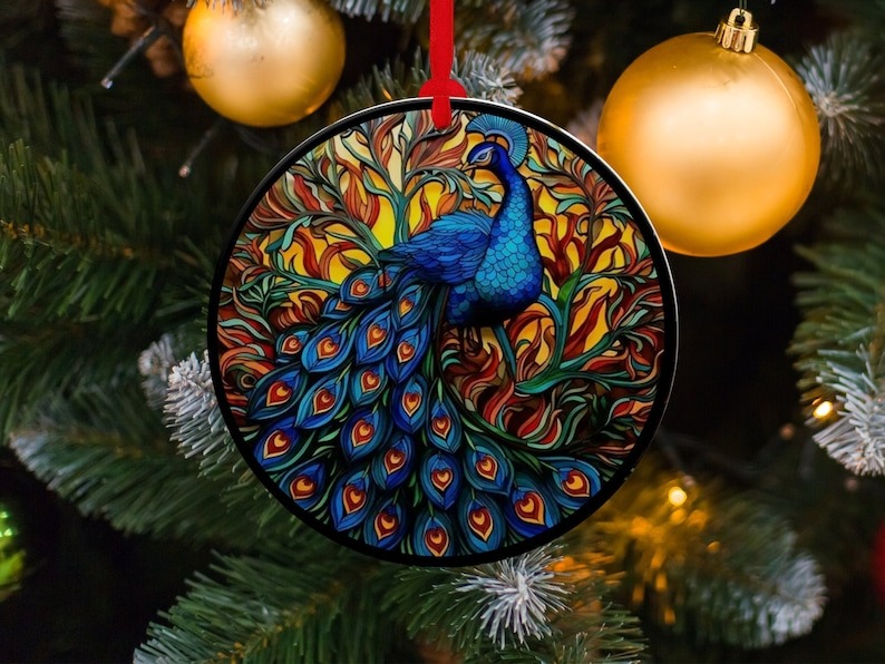 🦚Peacock Christmas Tree Decoration