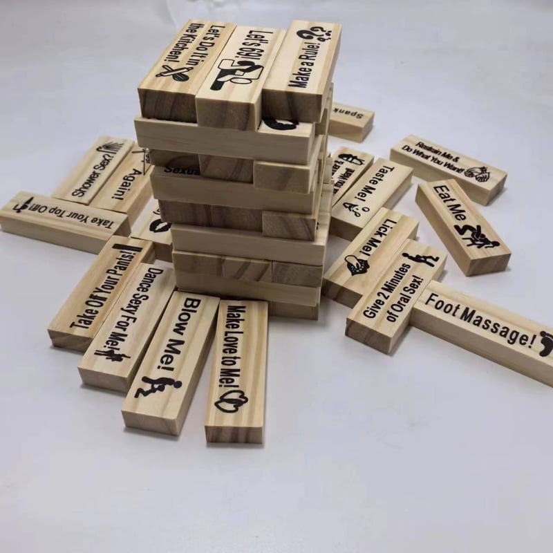 Super Naughty Block Tower Jenga Game
