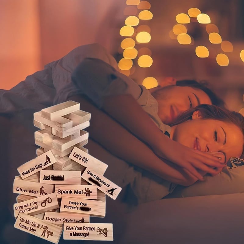 Super Naughty Block Tower Jenga Game