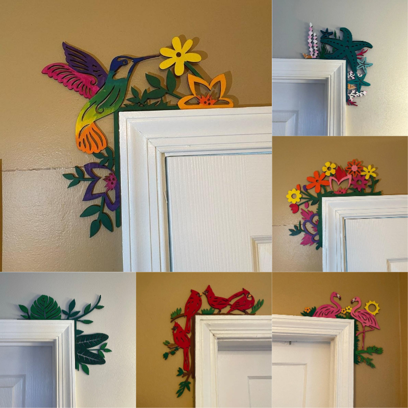 💐Hand Painted Door Topper