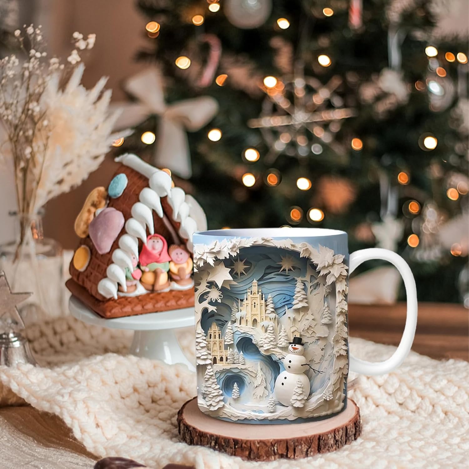 🎁3D Bookshelf Mug Christmas Gift