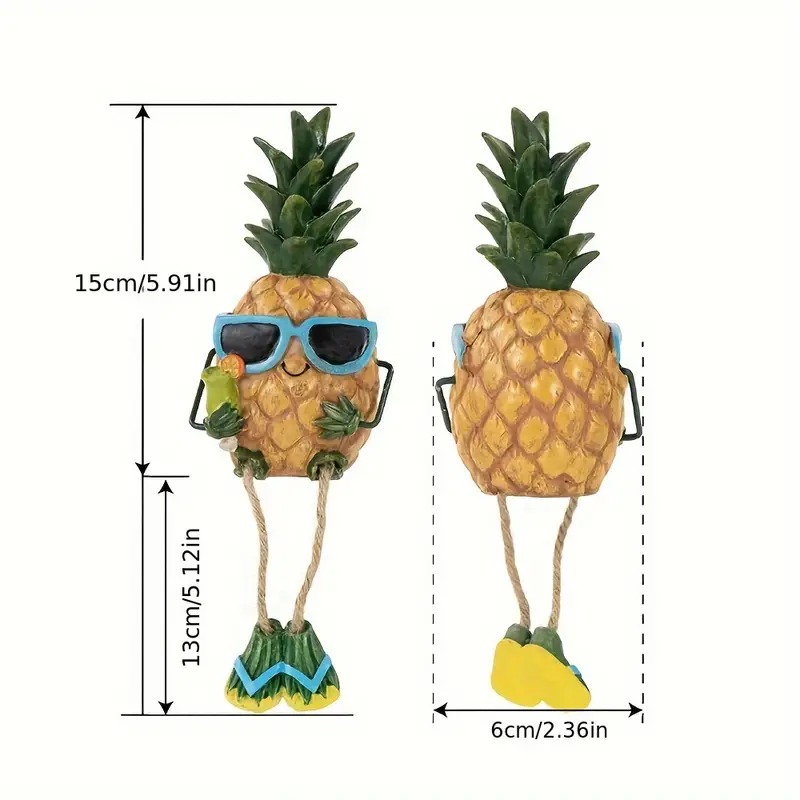 🍍Resin pineapple couple sculpture