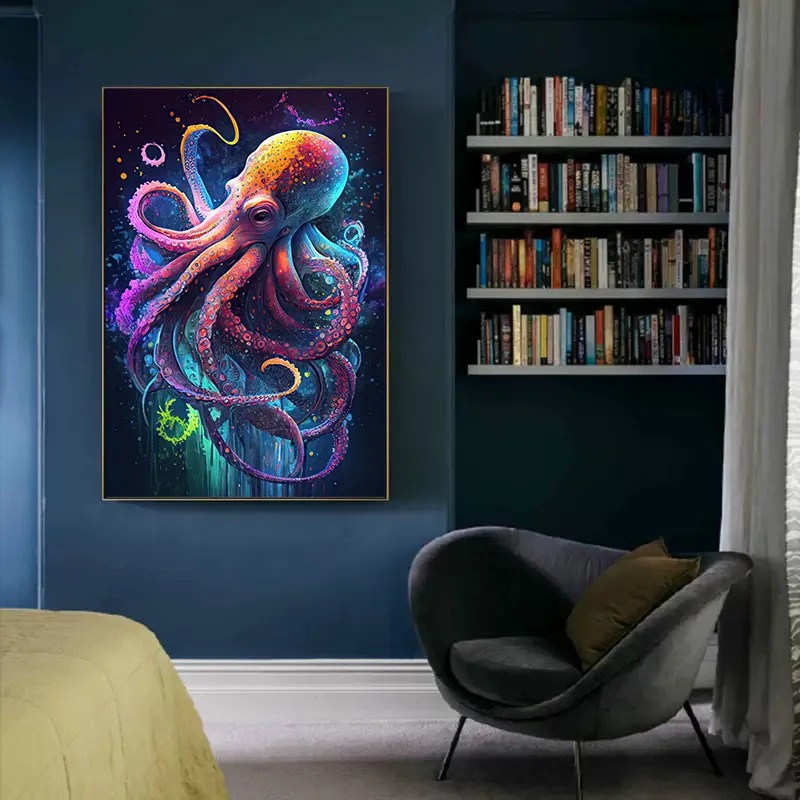 Home Decor Ocean Animals Wall Art Painting