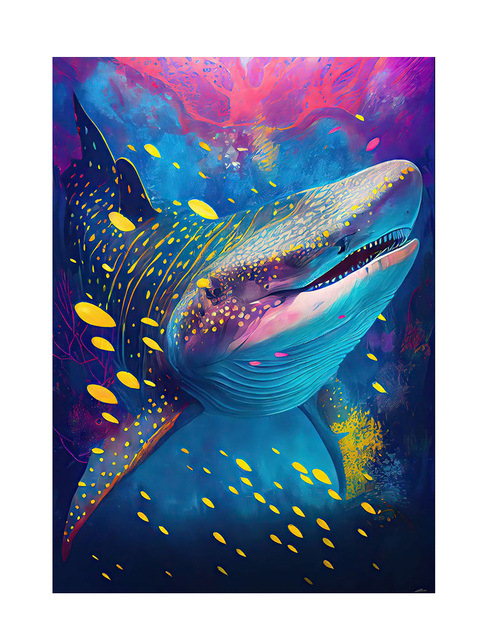 Home Decor Ocean Animals Wall Art Painting
