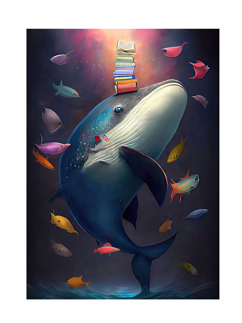 Home Decor Ocean Animals Wall Art Painting