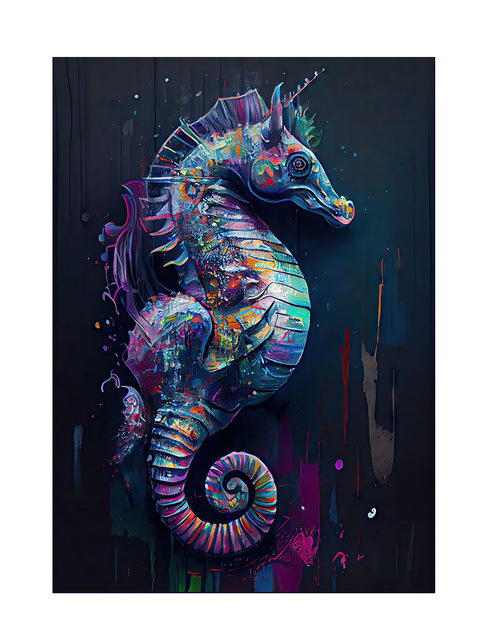 Home Decor Ocean Animals Wall Art Painting