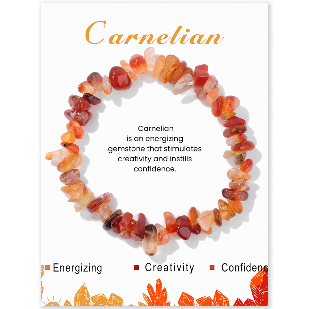 Irregular Natural Gemstone Energy Bracelet