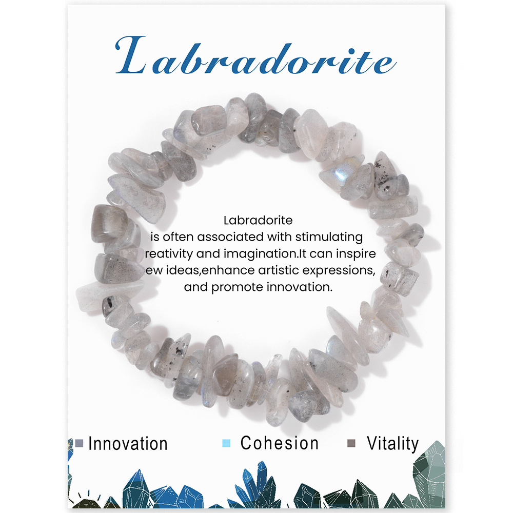 Irregular Natural Gemstone Energy Bracelet
