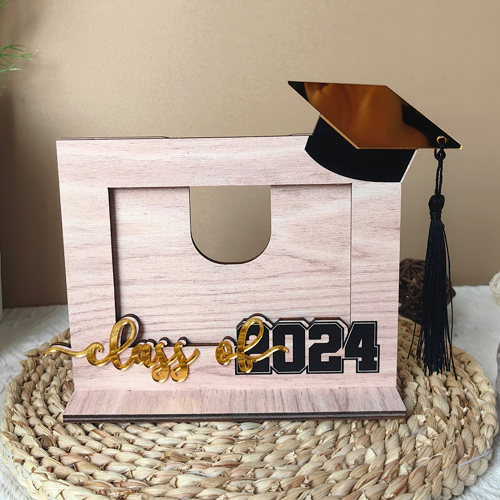 🎓2024 Graduation Photo Wooden Photo Frame Ornaments-Perfect Gift💝