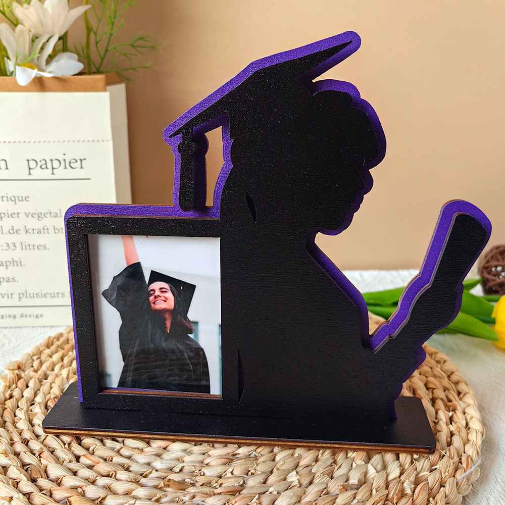 🎓2024 Graduation Photo Wooden Photo Frame Ornaments-Perfect Gift💝