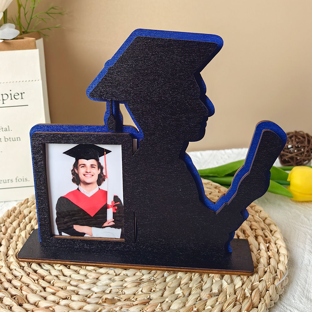 🎓2024 Graduation Photo Wooden Photo Frame Ornaments-Perfect Gift💝