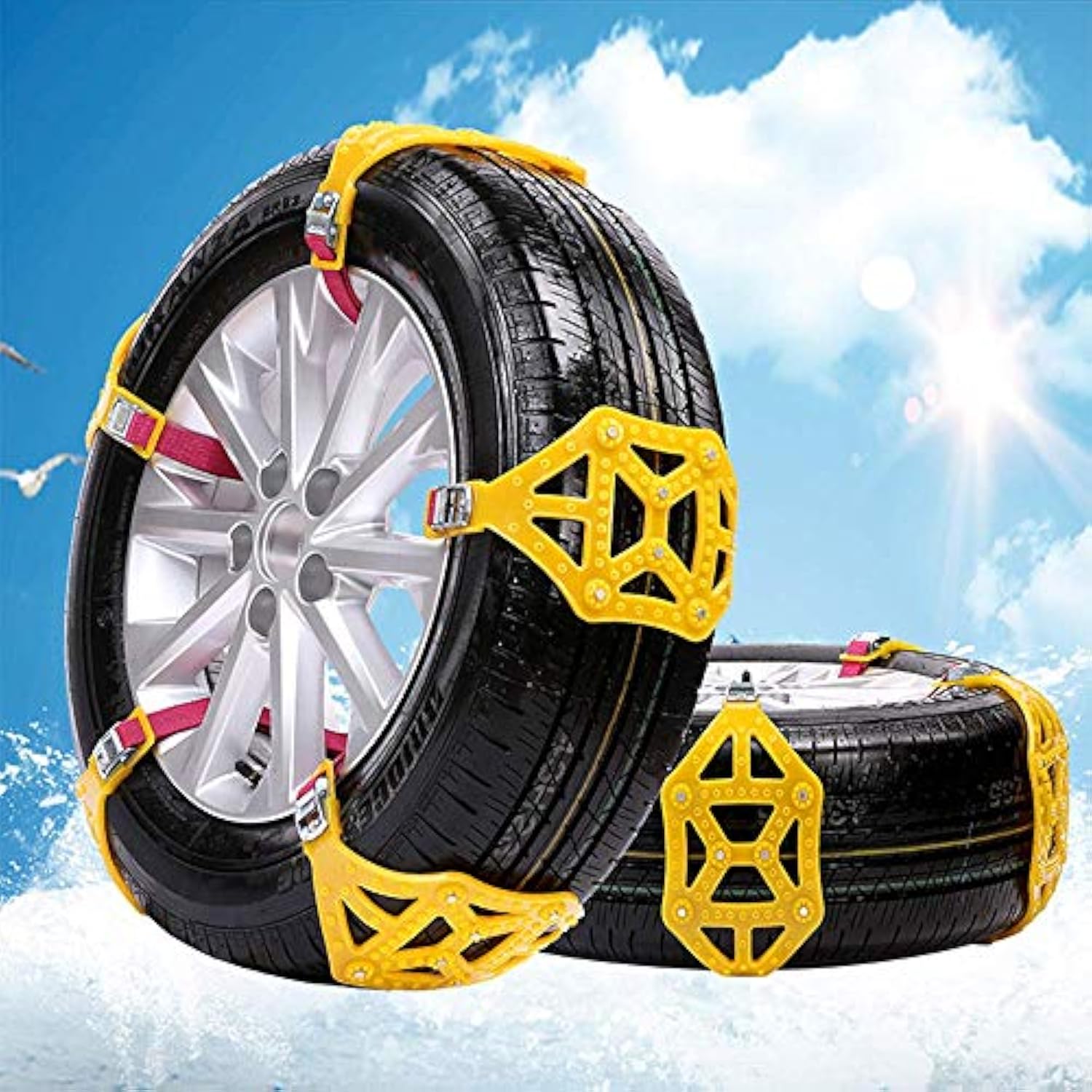 Winter tire chains for all terrains
