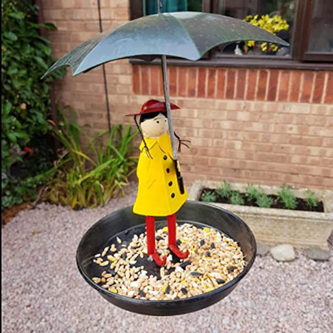 Metal Bird Feeder for Girl and Color Metal Umbrella Bird Feeder for Wild  Birds Novelty Creative Design Hanging Garden Yard Patio Outdoor Spring Yard  Decoration - Walmart.com