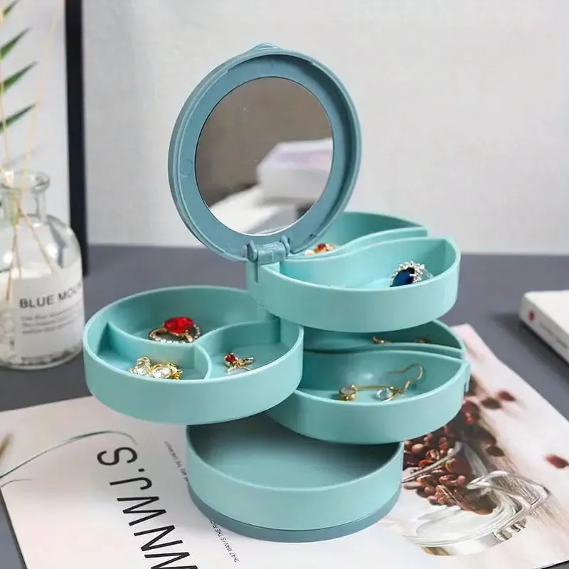 🔥Christmas Hot Sale 75% Off Now🔥4 Layers Rotatable Jewelry Storage Box