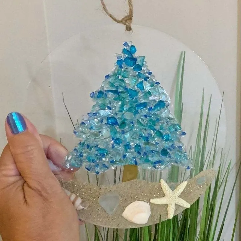 🌊Christmas Tree Beach Ornament