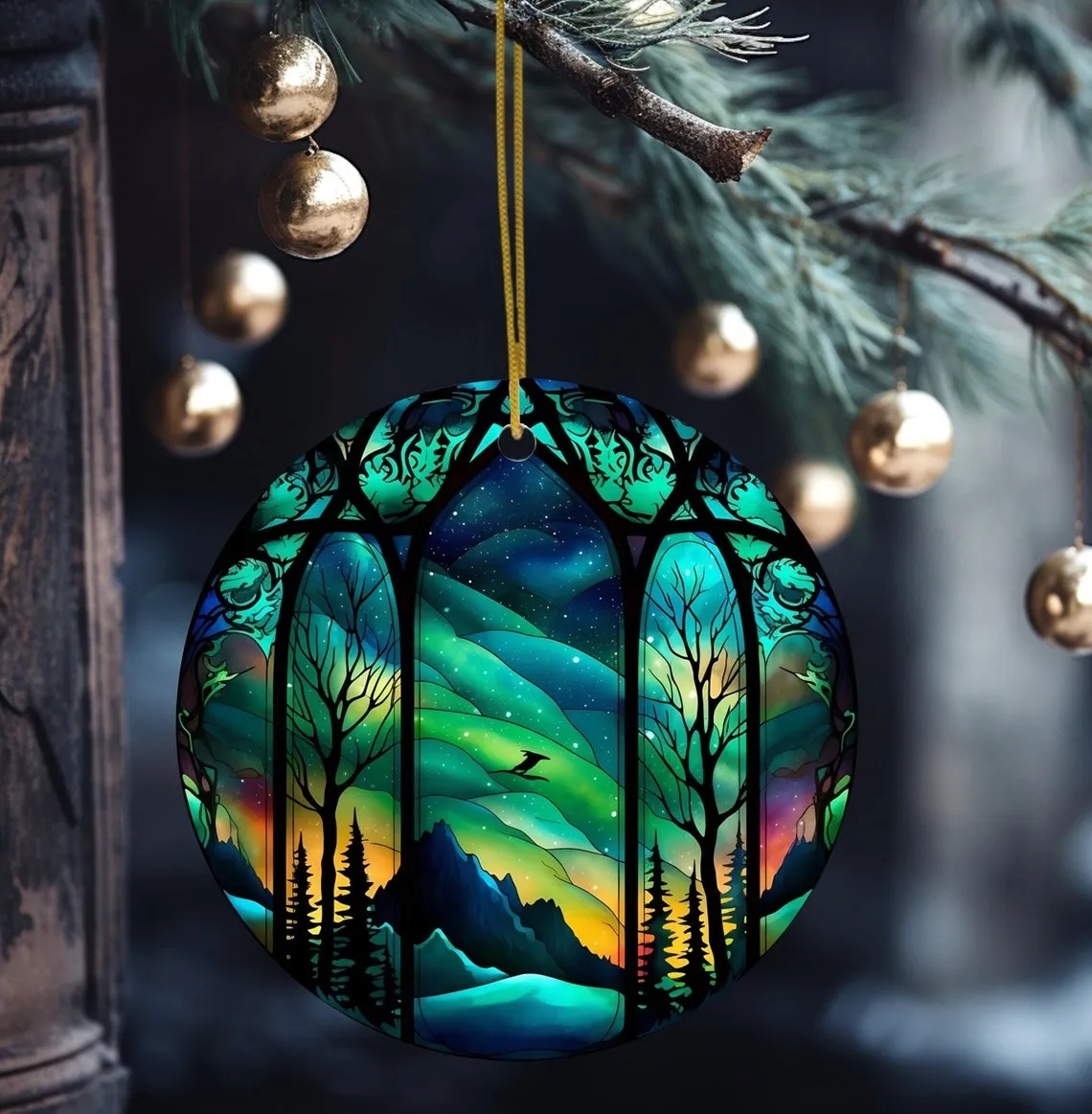 Northern Lights Tree Ornament