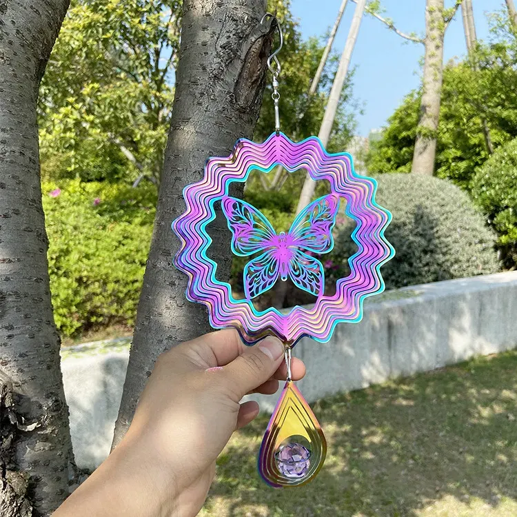 ✨🌈Colorful Rotating Wind wheel Pendant✨