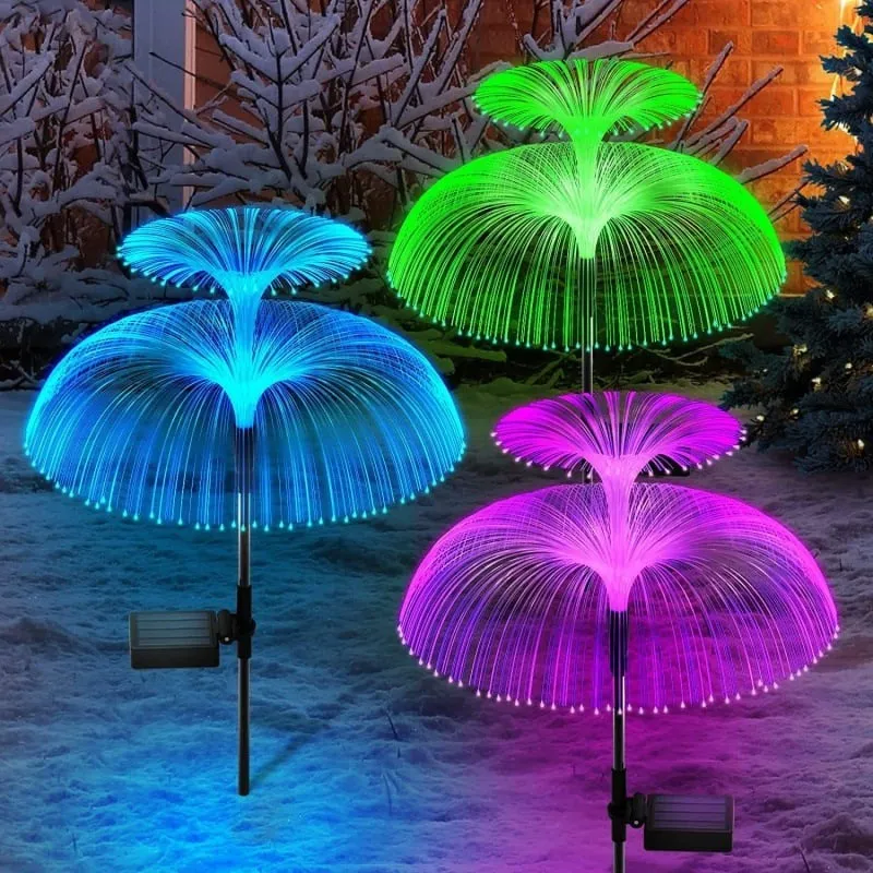 🔥Black Friday Sale 80% OFF🔥🎄7 Color Changing Solar Christmas Trees Lights🎄