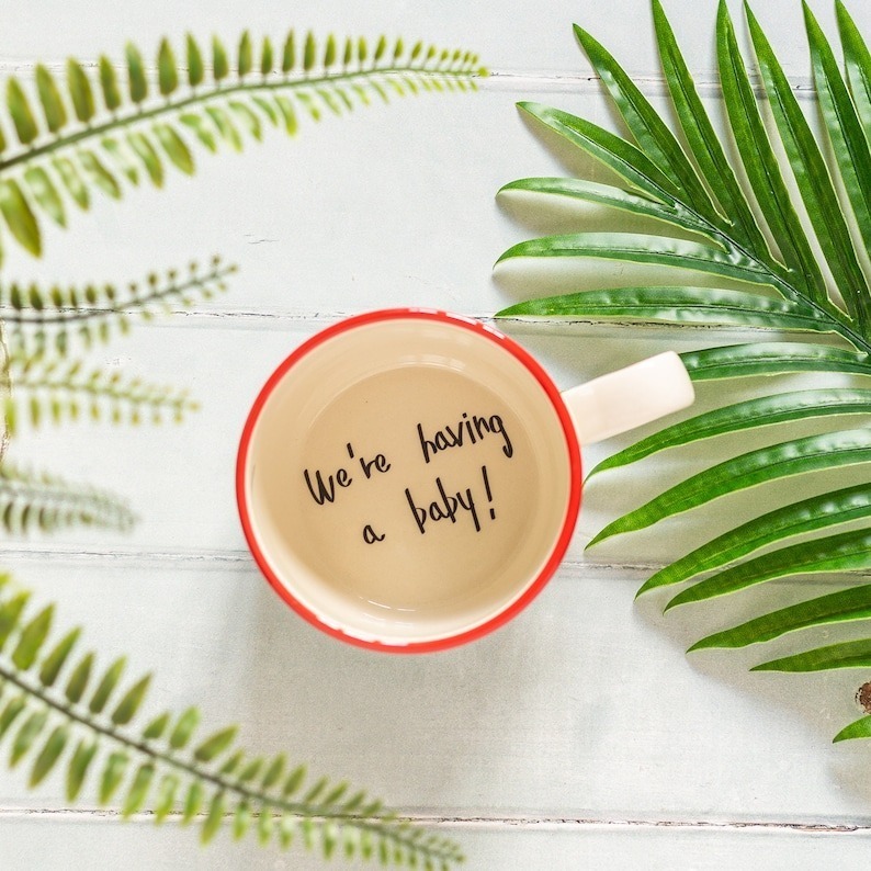 I bloody love you handmade hidden message mug