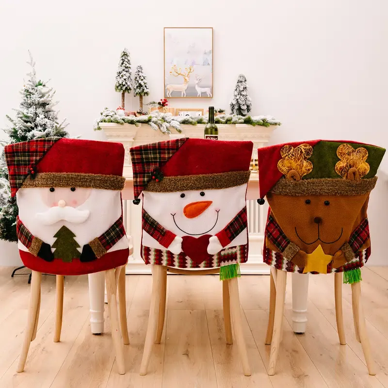 🎅Christmas decoration Cartoon Chair Cover🎄