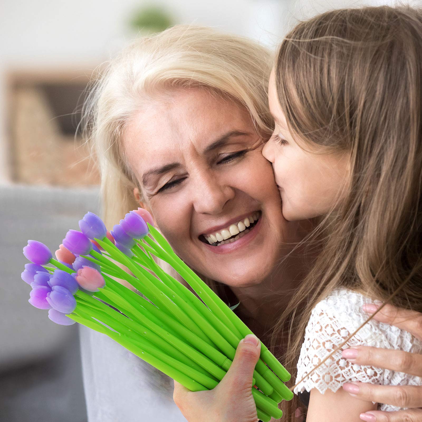 Color-changing tulip ballpoint pens(set of 6)