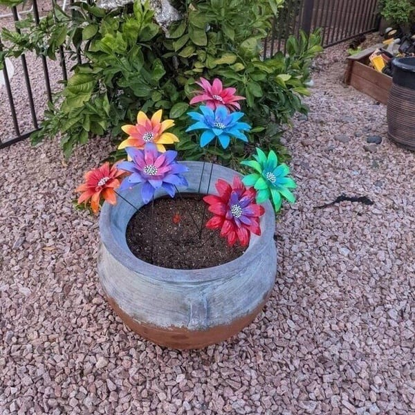 🔥HOT SALE🔥🍀Metal Flowers Garden Stakes🍀49% OFF