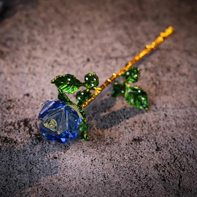 Eternal Romantic Love K9 Crystal Rose🌹