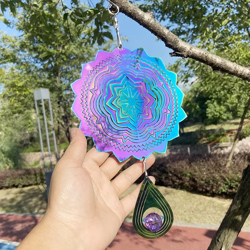 ✨🌈Colorful Rotating Wind wheel Pendant✨