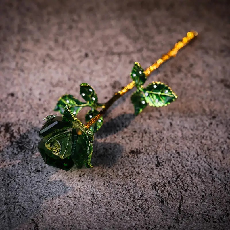 Eternal Romantic Love K9 Crystal Rose🌹