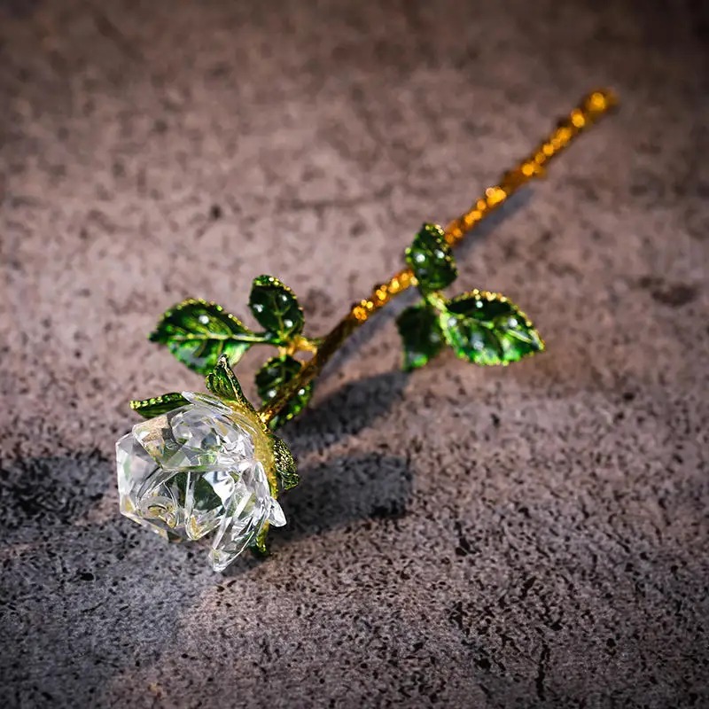 Eternal Romantic Love K9 Crystal Rose🌹