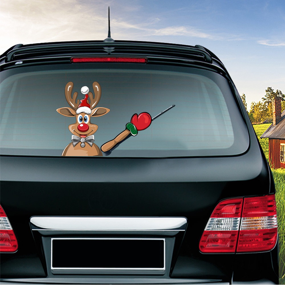 (🔥Hot Sale-40% OFF）2022 Christmas/Halloween Car Wiper Sticker
