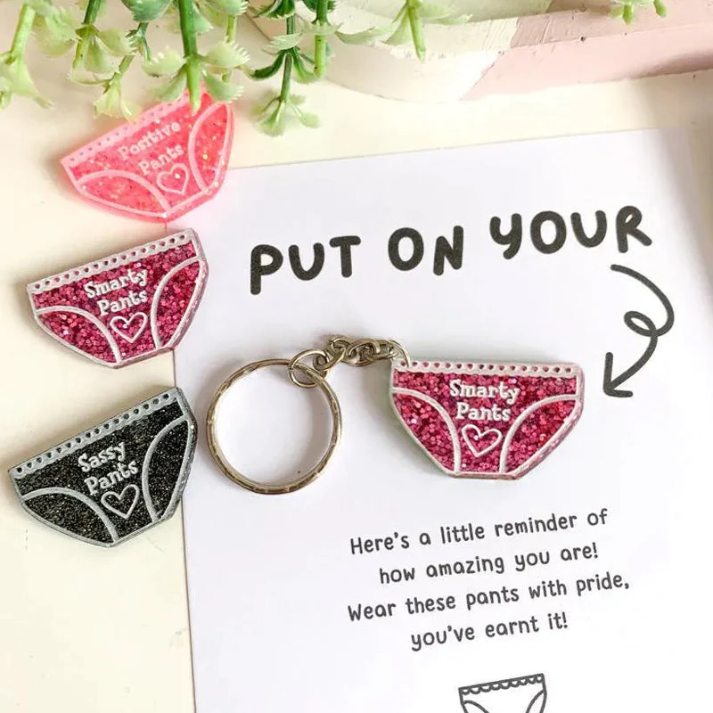 💖Positive Pants Keychain Gifts🎁