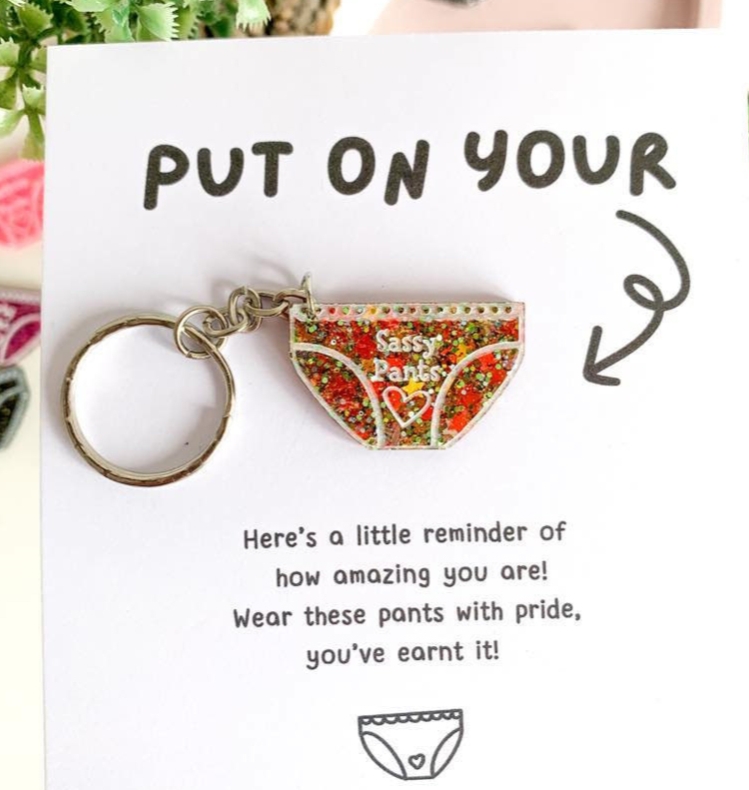 💖Positive Pants Keychain Gifts🎁