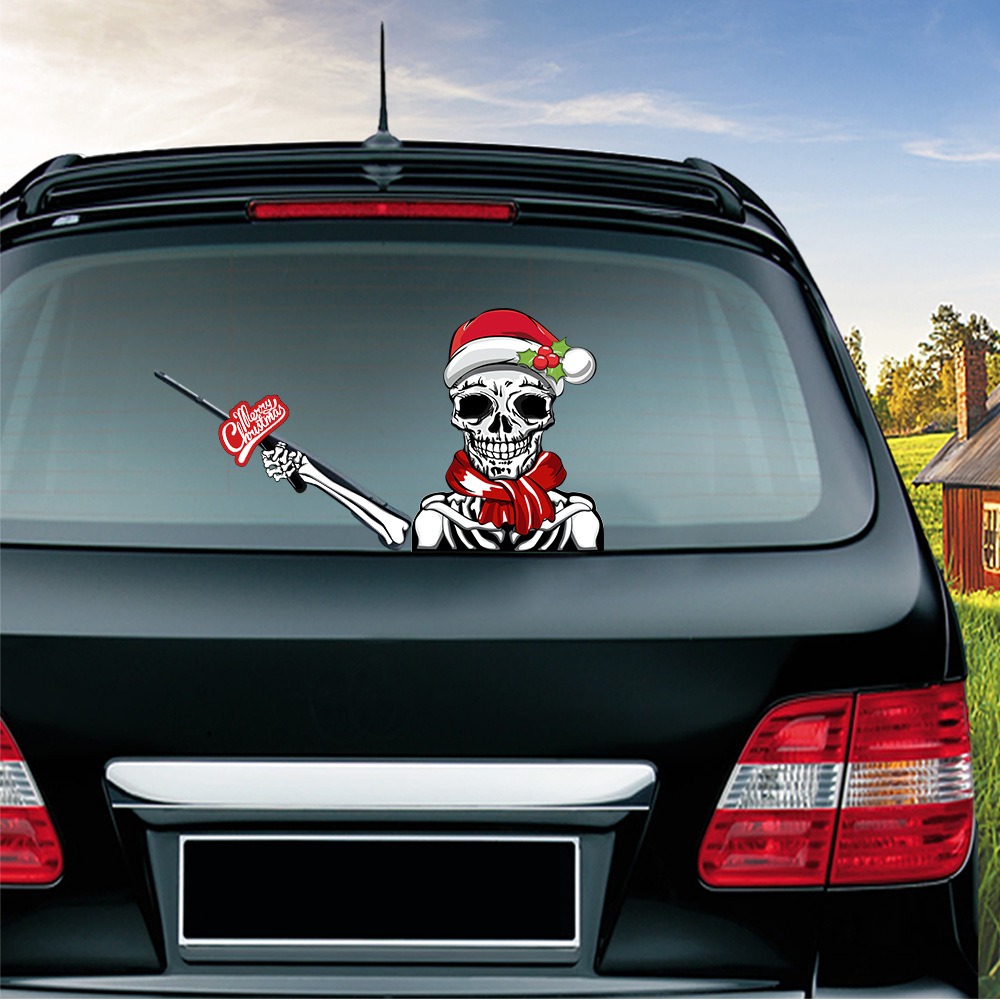 (🔥Hot Sale-40% OFF）2022 Christmas/Halloween Car Wiper Sticker