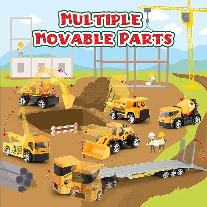 Construction Engineering Vehicle Advent Calendar For Christmas