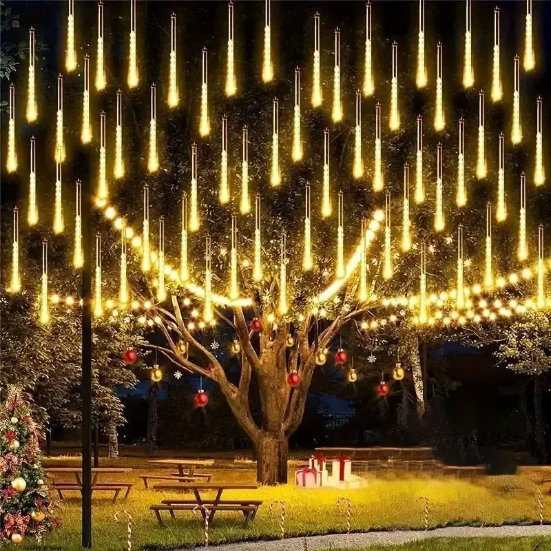 🔥New Year‘s Day Hot Sale 50% OFF Now🔥Rainbow LED Meteor Shower Rain Lights