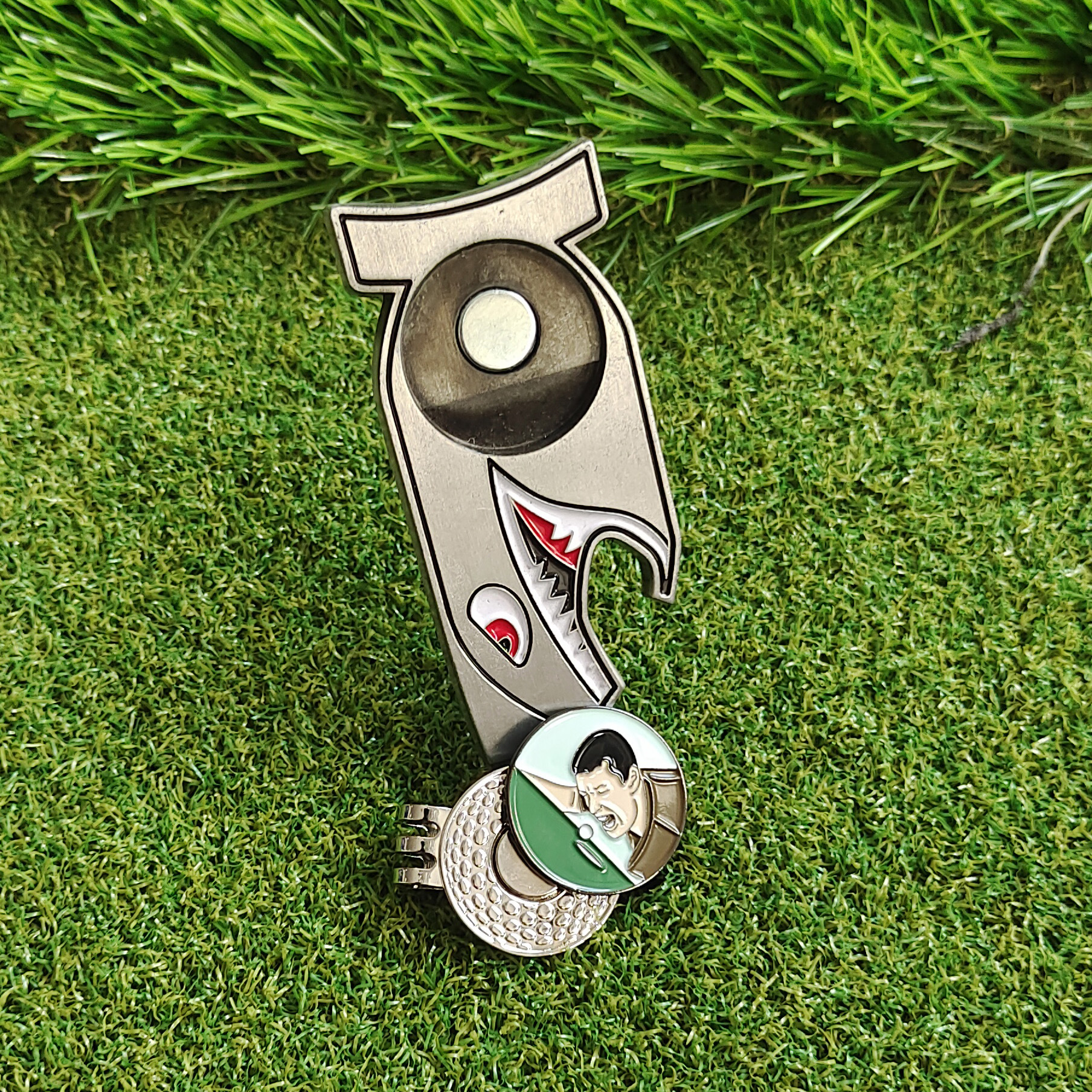 Funny Ball Marker and Divot Tool Gift Set