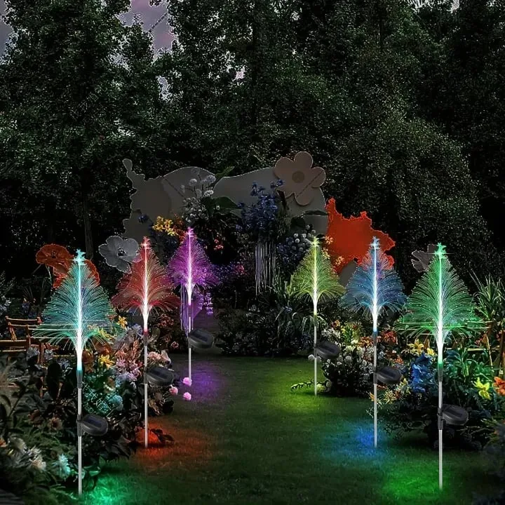 🔥Black Friday Sale 80% OFF🔥🎄7 Color Changing Solar Christmas Trees Lights🎄