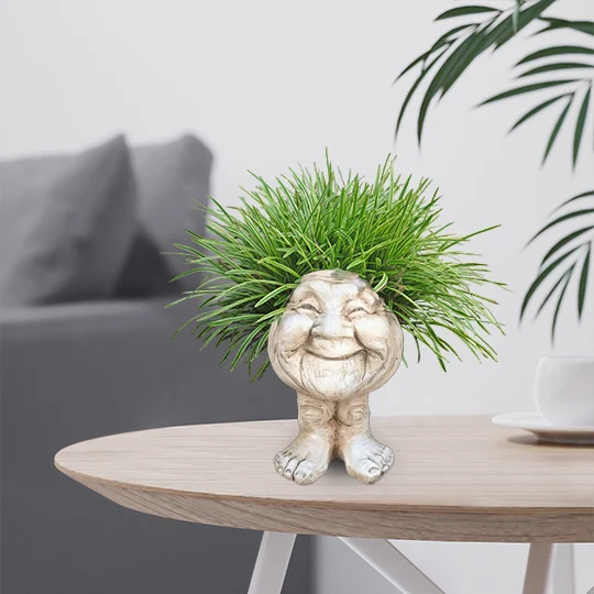 🔥BUY 2 FREE SHIPPING🔥Mugglys Face Statue Planter