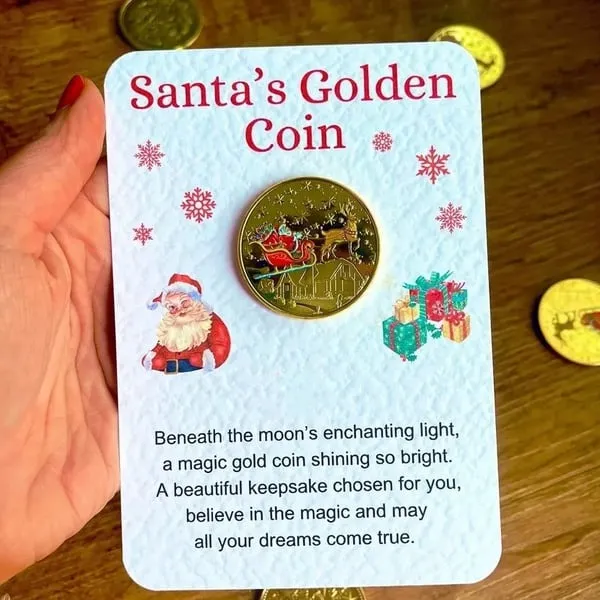 🎅Santa Gold Coins for Christmas Eve Boxes
