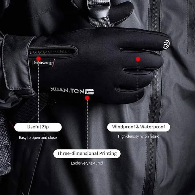 🔥Black Friday Hot Sale 75%OFF🔥 Winter Waterproof Windproof Touchscreen Gloves
