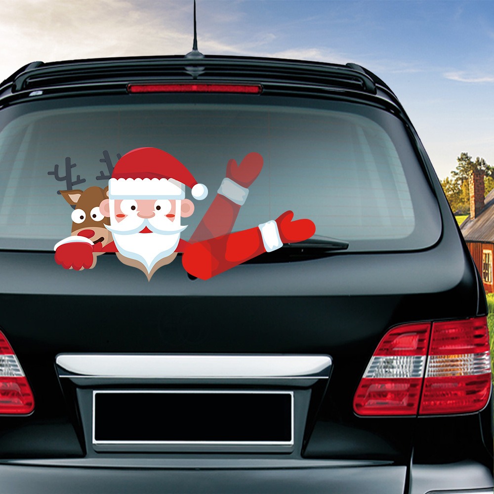 (🔥Hot Sale-40% OFF）2022 Christmas/Halloween Car Wiper Sticker