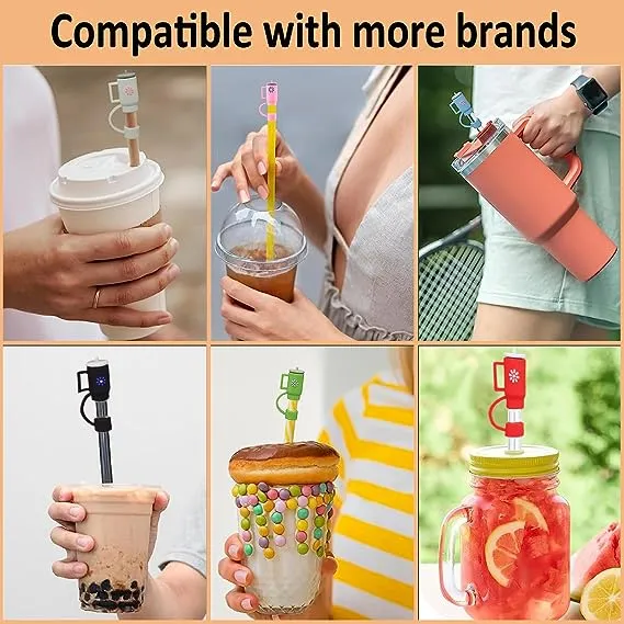 ✨Silicone Mini Cup Straw Covers Cap🥤
