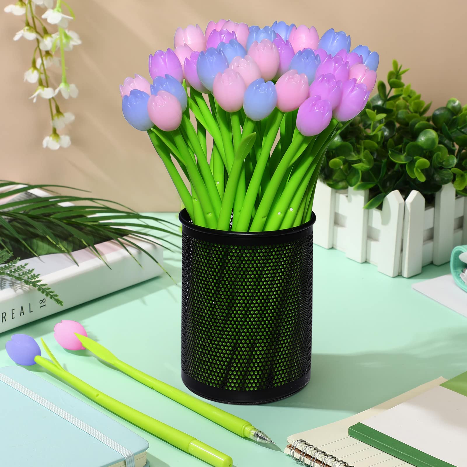 Color-changing tulip ballpoint pens(set of 6)