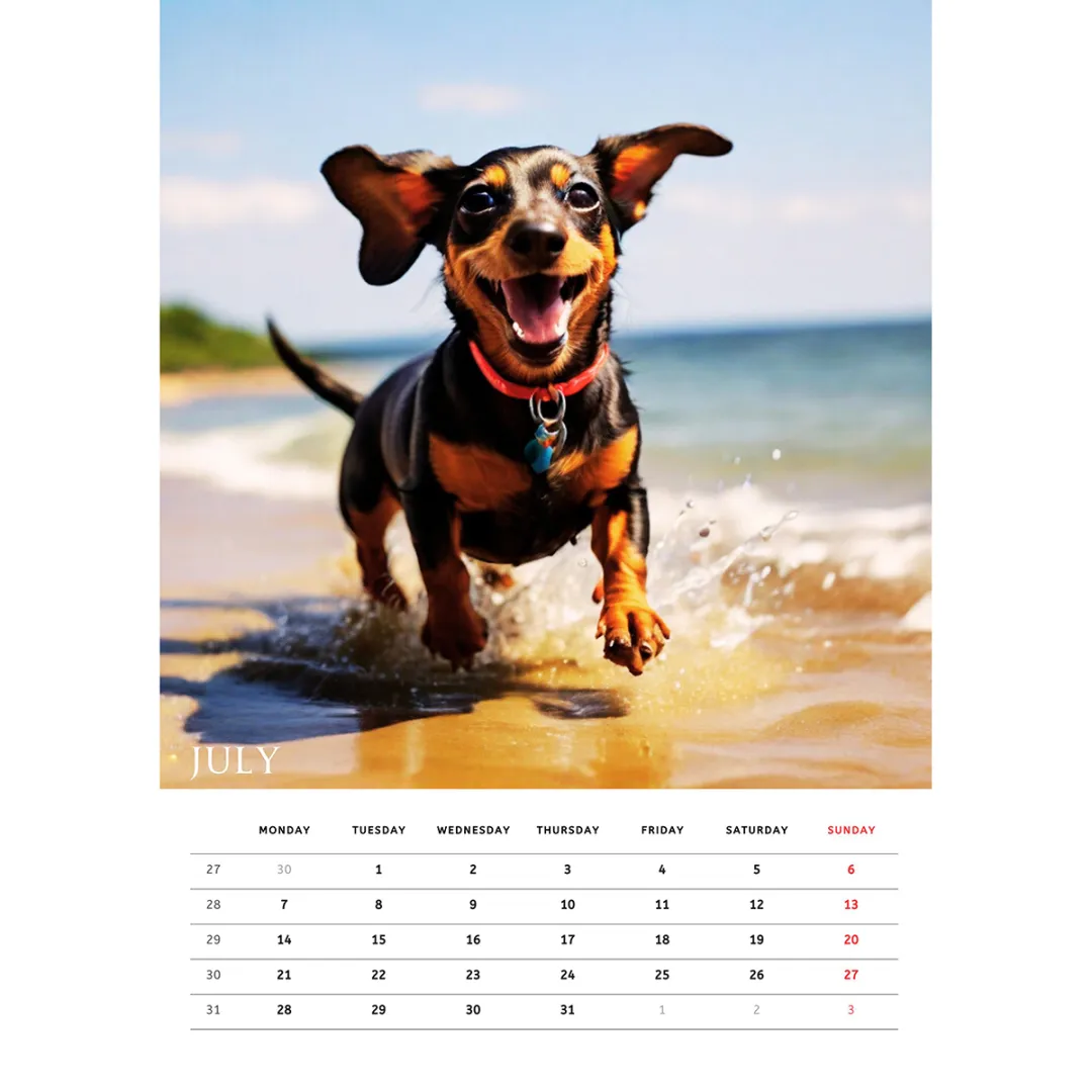 🦴🐶2025 Dachshund Wall Calendar