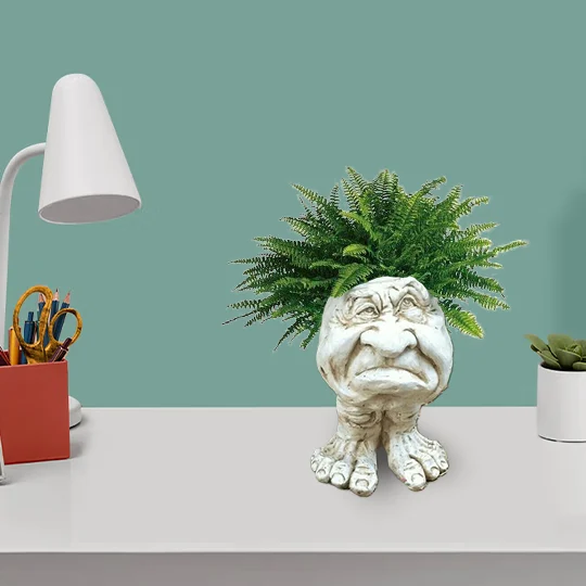 🔥BUY 2 FREE SHIPPING🔥Mugglys Face Statue Planter